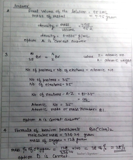 moss.ob matnl 795 an nass Volumu 3 81 z atomic no Bif 35 Atomic mass ?rmassnowle 81 Option A is Coreet anwer mole culart ma 33624 ram meet leachers Signature
