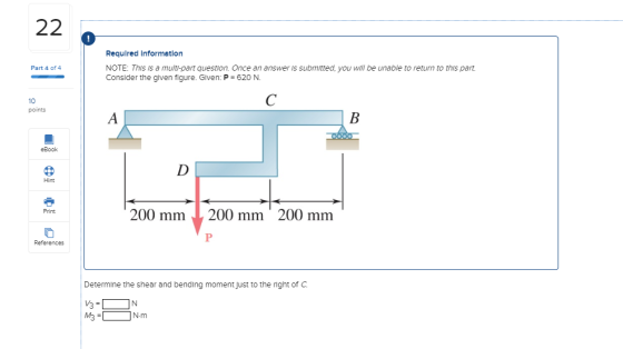 Part 4 of 4 Required Information NOTE: This is a multi-part question. Once an answer is submitted, you will be unable to retu