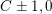 \small C \pm 1,0