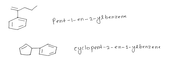 Pent-1-en- 2-1& benzene yclopent-2- en-1- gbenzene
