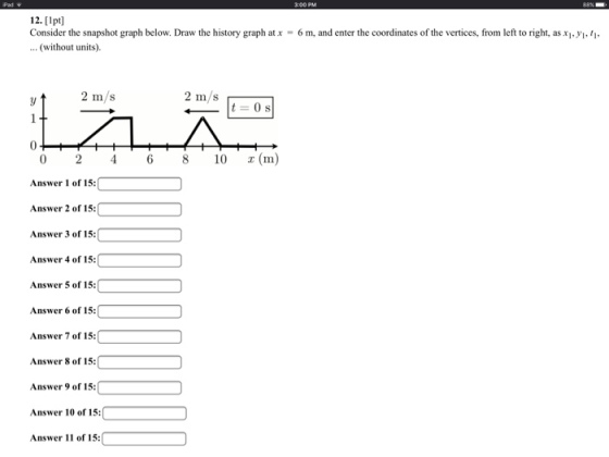 Consider the snapshot graph below. Draw the histor