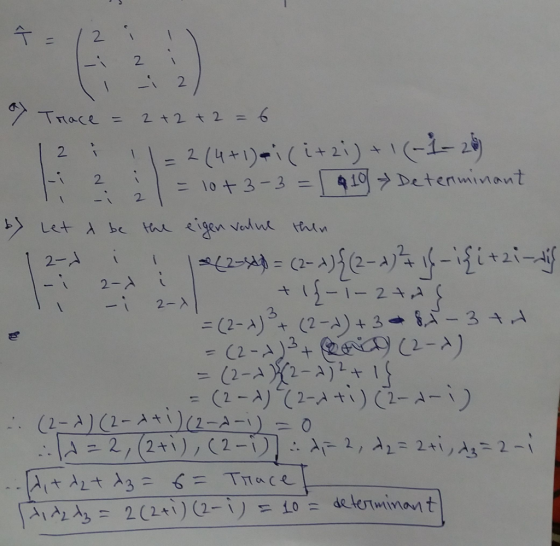 2 2. Trace = 2t2 t2=b 3-41 eteniment i2 2-A İ -( 2-A 3