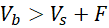 V > Vs + F