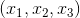 (x_{1},x_{2},x_{3})