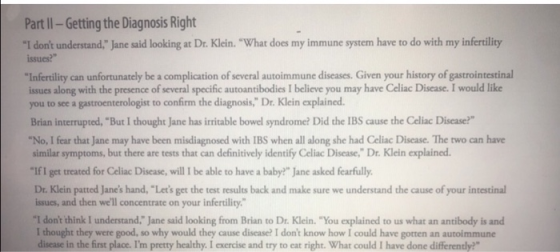 Part II - Getting the Diagnosis Right I dont understand, Jane said looking at Dr. Klein. What does my immune system have