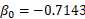 Bo = -0.7143