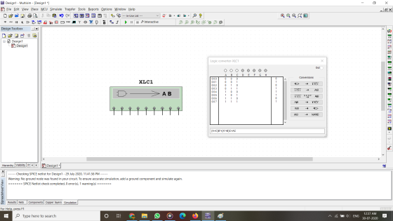 - E Design 1 - Multisim - [Design1 *] Eile Edit View Place MCU Simulate Transfer Tools Reports Options Window Help -EX --- In