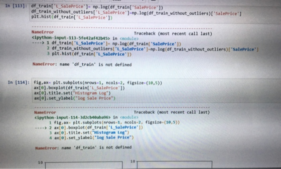 In [113]: df_train[L_SalePrice -np.log(df_train[SalePrice ]) df train_without out liers [L_SalePrice]-np. 1log (df_tra