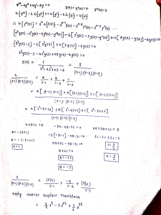 y_by +11-by=0 Y(0)=y) y 6)-3 w{} - 6 boxy} + w{y} - 6W,{9} = w{o} :: bffce1] =.5 w{f(e)} – 30(o) –5 ml pto) -32