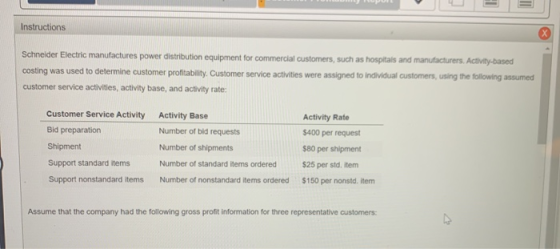 Instructions Schneider Electric manufactures power distribution equipment for commercial customers, such as hospitals and man