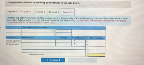 Complete this question by entering your answers In the tabs below. Required 1 Required 2 Required 3 Required 4 Required 5 Com