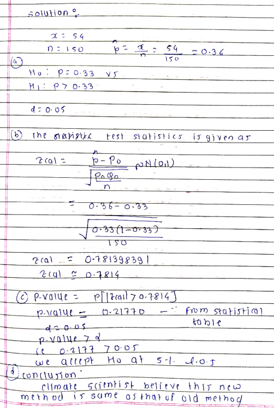 0 Gi 7 0 33 b the ani eststaistics i given a yb m Stahistio 2. climareScinist believe thi neo method i same as thaㅏof Old met
