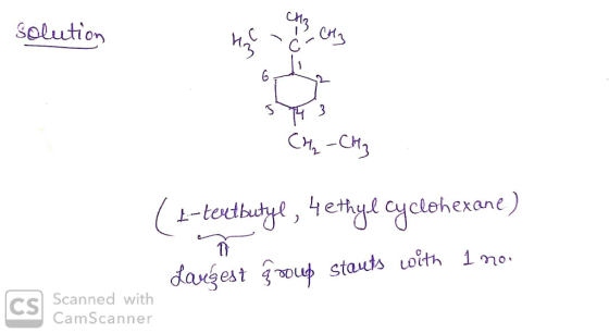 solution 3 CH-CH3 (-texdlbadrye, eyl cyctehexane) daugest ou stauts oith ino Scanned with CS CamScanner