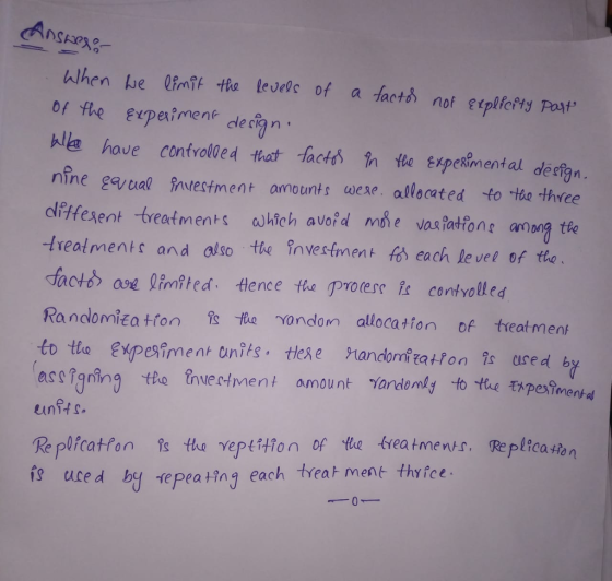 of the erpeimen ecin hla have control0ed that -fac+8 ใntee ExperSrn ent al design. nine gavual ntestment amounts wese. alleca