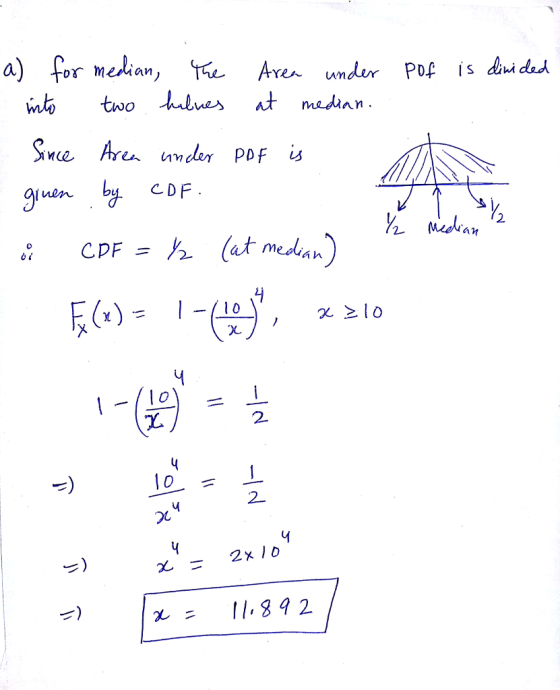 os median ne hre under pof is b CDF a n 2. 0 Ou U- = 11.392