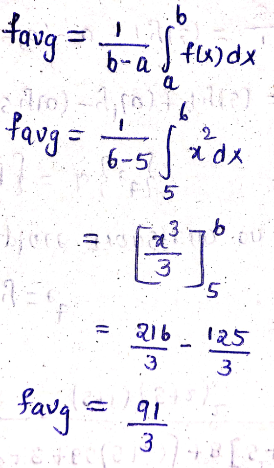 b taug = 1 b-a [fuldx be Paug = 15-5 l 2 adx 3 6 C 3 PE 5 216 3 က 3 faug 91. 3