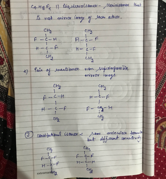 C4 Hp fa 11 Dia steroisomer- sterioisomer that is net mirror image of each other. CH₂ f - 6- H F- -0- 6- F f H- c-f CH3 3 CH3