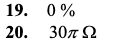 19. 0% 20. 30πΩ