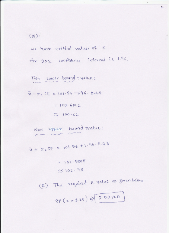we have critical values op z gry, confidence ime、valis ),96. Then Louwer bound value 2( _ze SE ะ 101.56-1-96, 6-48 00 619 2 1