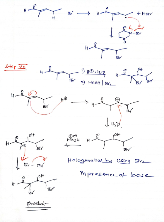 vepraturtips the step som top i bl to e je, mee biter when ve Te Huer Br O 1 JOH NagH Halogenation by using Ire 57 - B 017 em