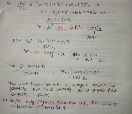 199.5 3.5 Pw 4 -33.9 6 43.5 45 h T85-10)X43.q5 TR= (33:45-b) x 4945 1198-125 1093.95 thus wou) e8hould not take advarrtage익 cow Mrtment cowpa o ed to pauta) exist, Blox we