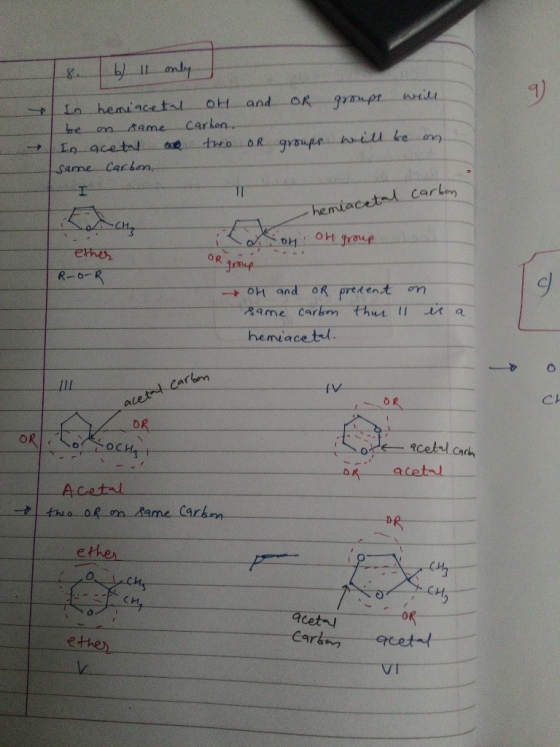 or groups will In hemiacetal oH and be on same carbon In quetal or two or same carbon. groupe will be on I -hemiacetal carbon