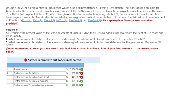 On June 30, 2021, Georgia-Atlantic, Inc. leased warehouse equipment from IC Leasing Corporation. The lease agreement calls fo