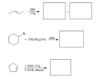 NBS Br ether NBS, CCL 2. KOH, ethandl