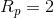 R = 2