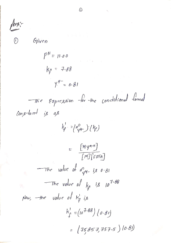 Given PH11.00 7.88 y-81 e condtiomal mad Fapreasin on 3-ta ap Th e Mynv] MTEPTA The valve 4- я о-81 7.88 k is 1o The valve N