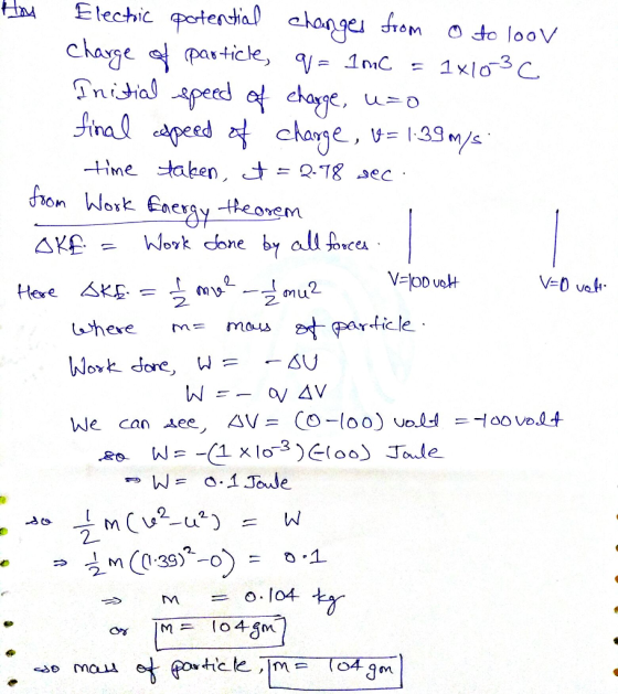 XlO ine takent =RT8.sec r«НС.le_ . We can dee △V = (四-loo) uo.ld =-qO Vo.4 2- dm@ 35,--o) = o.1 M =0.104. ticle , Im- 043m