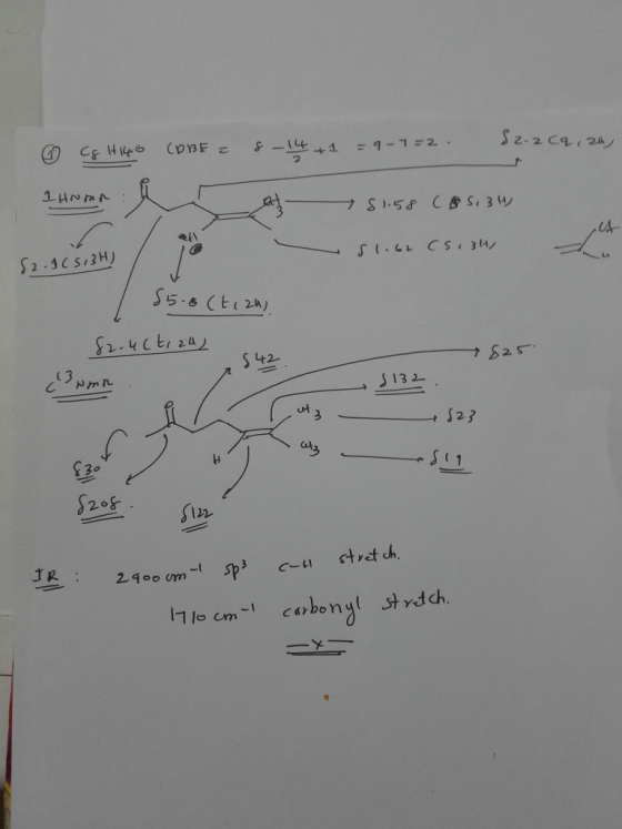 . Cg H140 (DBE = Home 8 - 14+1 = 9-1=2 82.2Cq, 2a) A SISS (5,34 1 Homa 51.58 (85, 311) - sl.62 (s. 314/ 82.1(513H) 55.8 (tiza