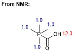 From NMR: 1.0 1.0 1.0 OH 12.3 1.0