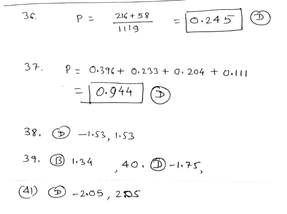 21ς + 58 119 245 3ς. P- -0.944 38. D-153, 153 3 9 -2.052OS ,