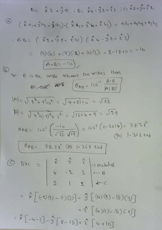 - 4G+ X Az î 2 +99 ; B= 24 -92 +23 ; (= Ms +9+ 2 2 @ (ha, tý az + } a3). ( â But 9 be + ê 63) = a b + a2 b 2 + 93 63 : A.B= (
