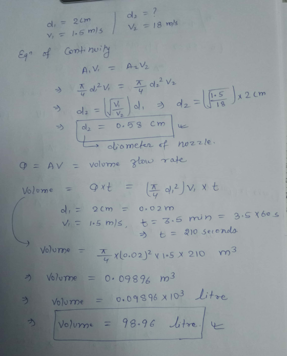 a,-? 2. Volume 9 즉 Vo7vme = 0,09896 m3 Volvme 0.09896 X 103-1 oume