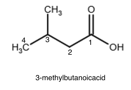 CH 4 H3C он 2 3-methylbutanoicacid