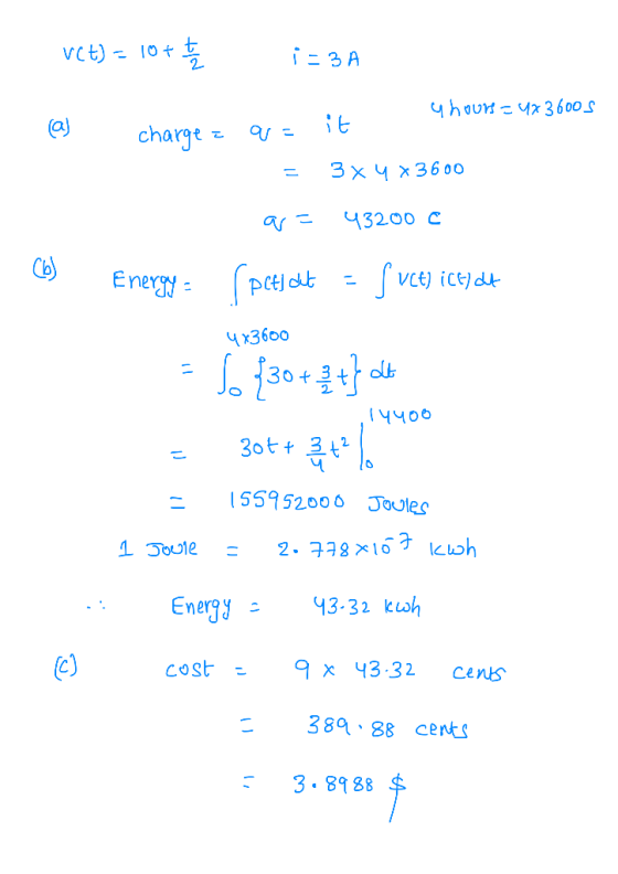 1-3A charge 3x Ч 3600 yx3600 -I55952006 es 43.32 kwh Energy C) cost x43.32 cens 389 88 cents 3 89 88