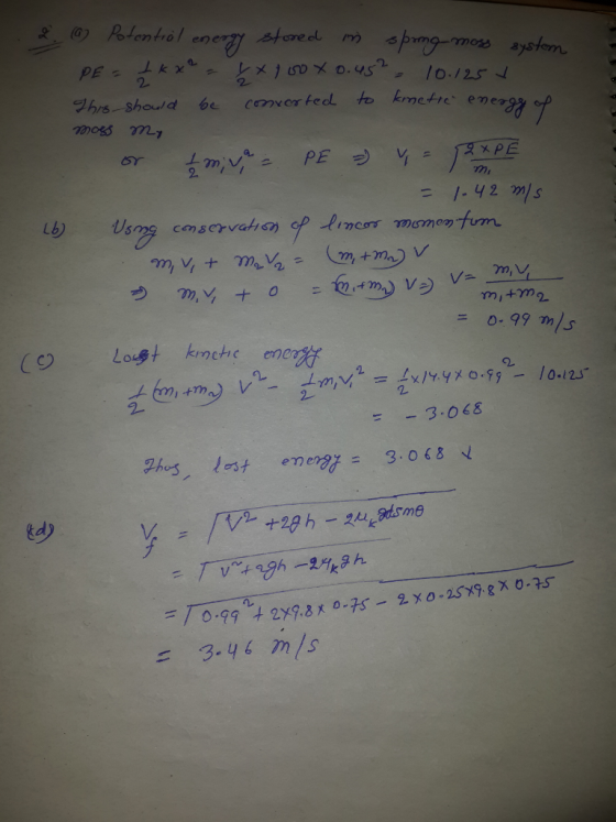2. Lb m y + m.vg = G, +ng v (O Lo.gt krnche enc唹 0 99 m/s 2. 3.068 d) ど:/V 3.46 m/s