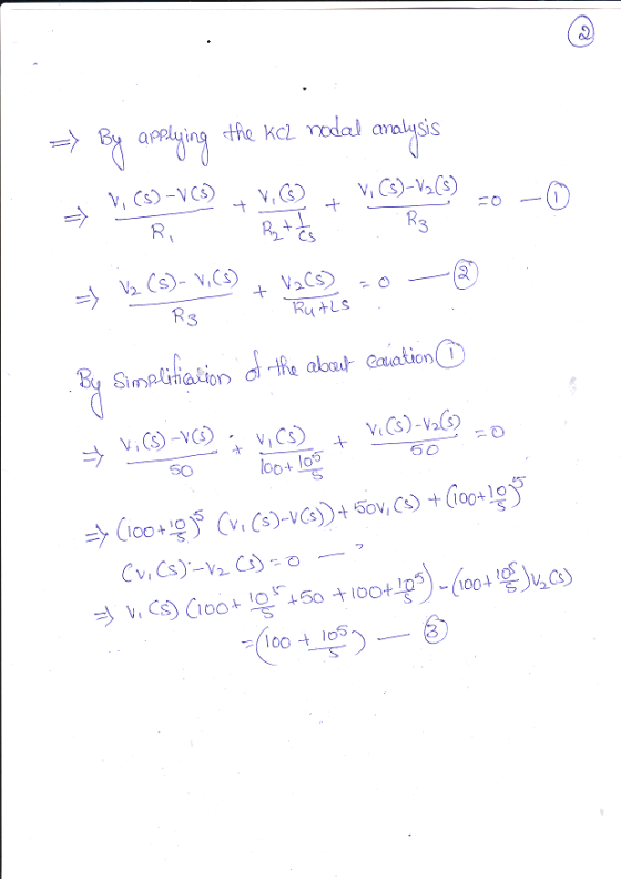 > By applying the kendala al-Sis CS 3 n(3).m@ =0 ナー(3)NG? ị v,Cs). + S0 Cloo +ef C.cs)-VCs) + 50v, C) + (100+ )e* oo 105