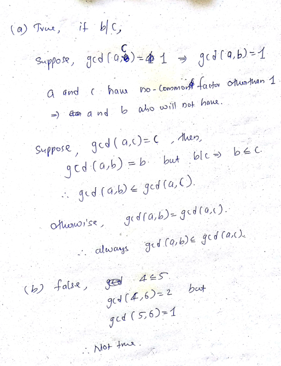 a and haw noCommo Suppose gcd ( a,c)s( ʼ-tren. g(4,6-2 bot d S6 1