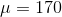 u=170