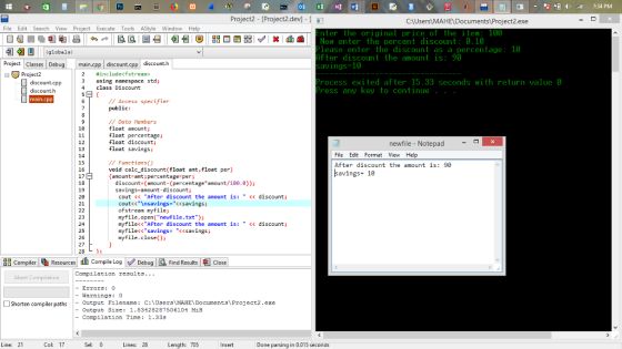 Project2. [Project2.dev]- [魟 CAUsers MAHEDocuments Project2.exe File Edit Search View Project Execute Tools AStyle Window Hel