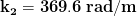 \mathbf{k_{2}=369.6\; rad/m}