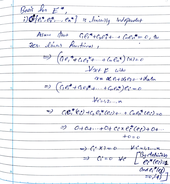5 Basis for E * ;):*, et ent] is linearly 2 Indepenolert COA+60+.+ (nent=0, the Assume that Zer laras functional 10 + C2 ezt