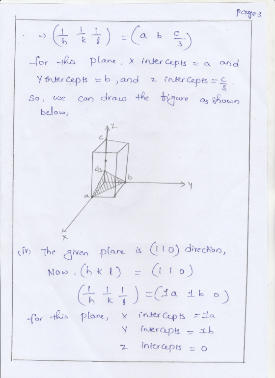 for Risp plane , X inter Ceptsa a d y frler cep匕 b ) and z inter Capts 3 Sose Can drauo tire d3 CA the ien plare i Io ion, fo