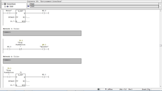 0 0 Interface HD TEMP Contents of: Environment\Interface Name ET TEMP Motor S_ODT M0.0 S5T#25 - TV BI... 10.7-R BCD... Netw