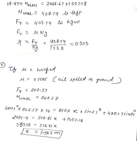 18.474 Merian = 3466.67 +1557:18 Hwalu = 408.74 to left fr = 402.74 to Right For a ung M = Fr - 40274 -0.305 ing 1320 3 If u