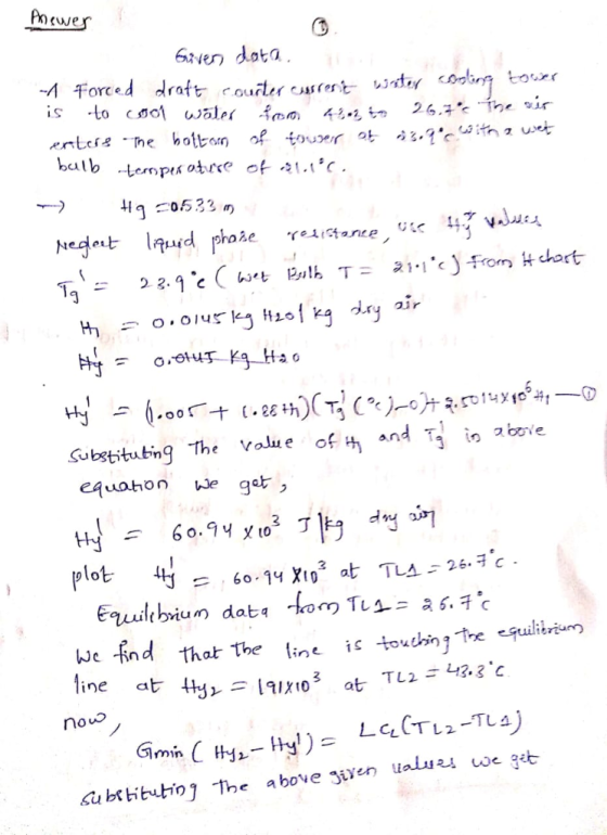 Pmewer iven doto -Lo cool wal,( ·fnn 4树t, 26.柊.The。 halb tern pra otrre 아41.tr. 53 m Substituting The Volue of anㅓ Ts in 2b