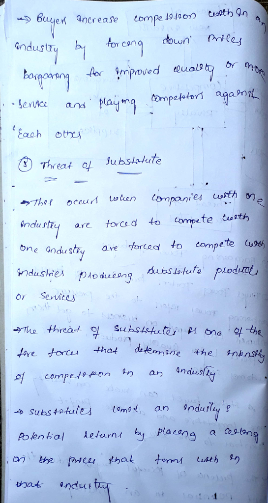 Eaoh otre ndla stry are torce d to compete carth bne andustry are fortad to compe te uss or Sevvices *To threat ot substst.ter.W。a. 익 the. Jore tors tha datemene the ak endut